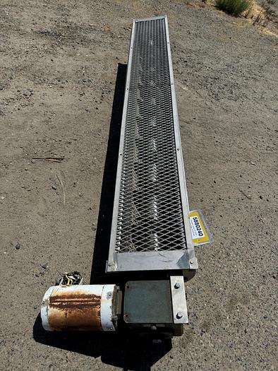 Used Conveyor, Screw, 9" X 8'3", Stainless Steel, With Drive, #5880240