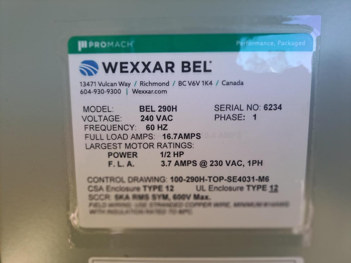 Used Case Packer, Automatic, Wexxar BEL 290H, Hot Melt, Up to 50 CPM, #5991668
