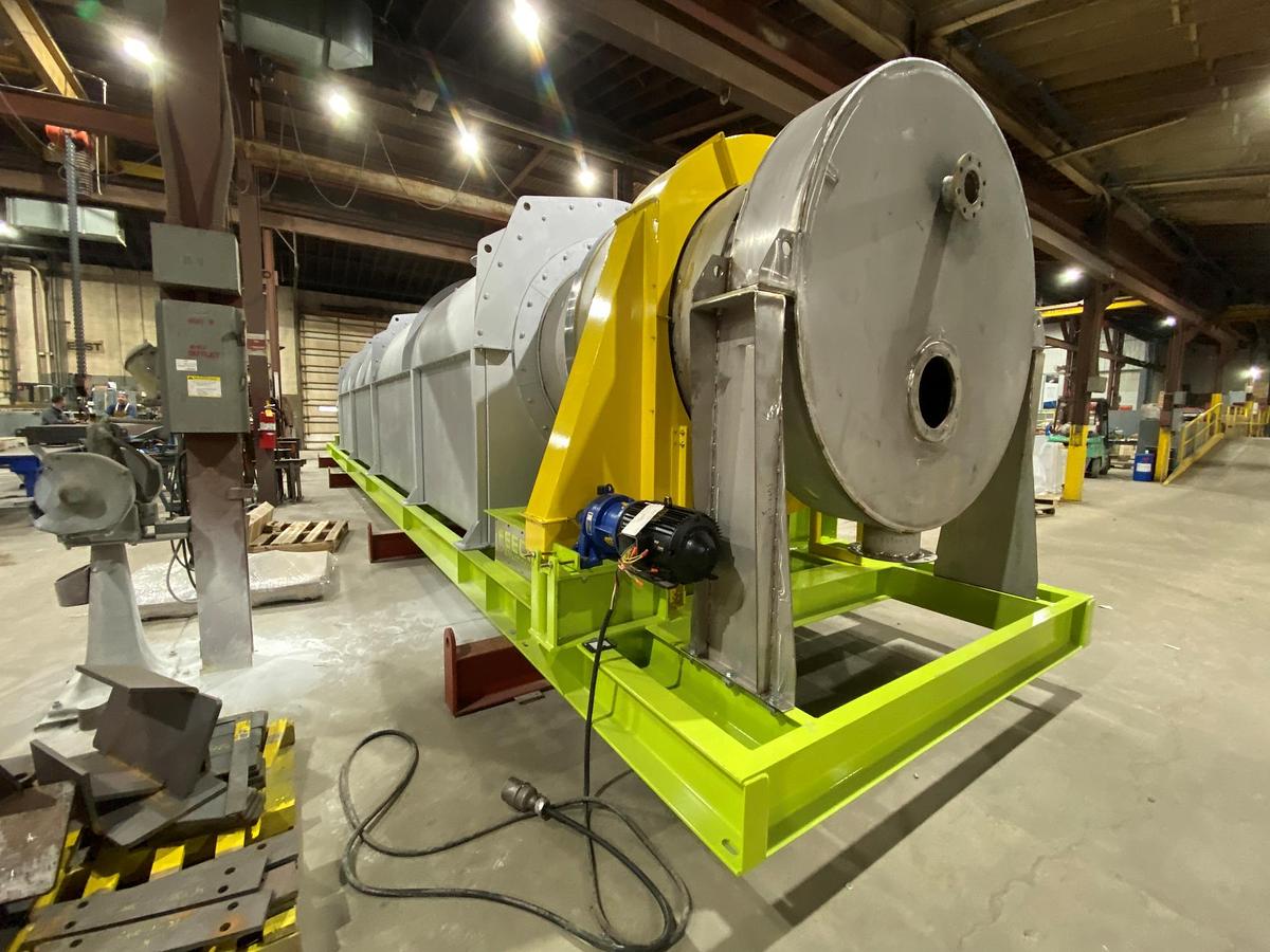 Used Kiln, Rotary, 4.5' Dia. x 50' L, 304L Stainless Steel, FEECO, Indirect Fired, Gas Fired, #5991747