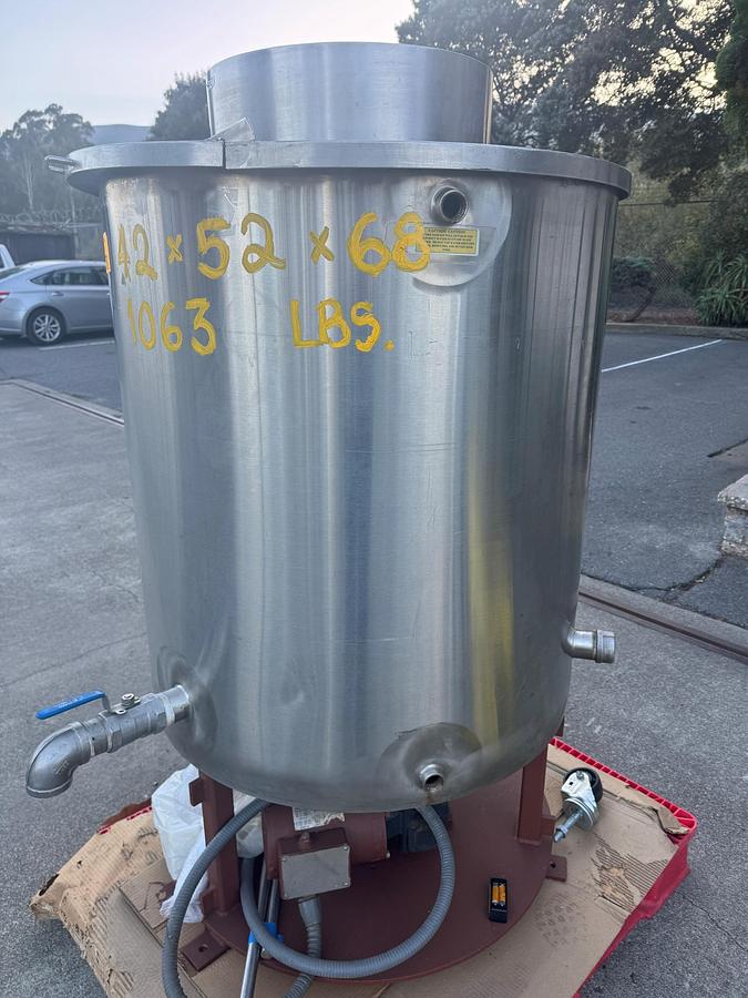 Used Kettle, 150 Gallon, Stainless Steel, Electrically Heated, Sweep Agitation, Chocolate Melter, #5991658