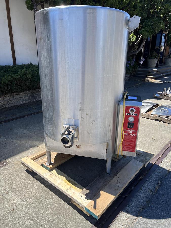 Used Kettle, 150 Gallon, Agitated, Vulcan, GT150E, Self Contained, Natural Gas #C745334