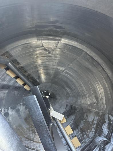 Used Tank, 1,700 Gallon, Stainless Steel, Double Agitation, Feldmeier, #5990996