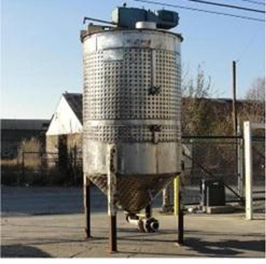 Used Tank, 1100 Gallon, Will-Flow, Vertical, S/S, 150 PSI Jacketed, Agitated #5991396