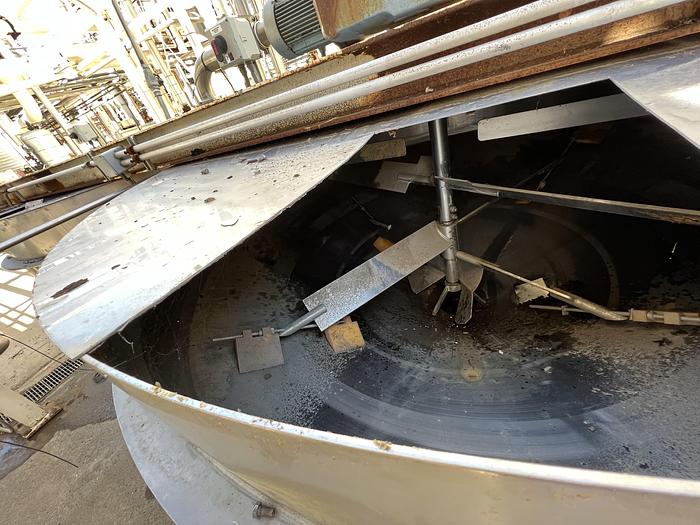 Used Tank, 920 Gallon, Stainless, Scrape Agitated, Fran Rica #S745050
