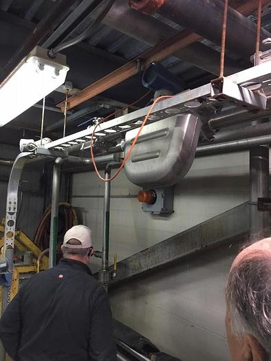 Used Spray dryer 7,000 lbs. Per hour evap. V-bottom dryer three nozzles