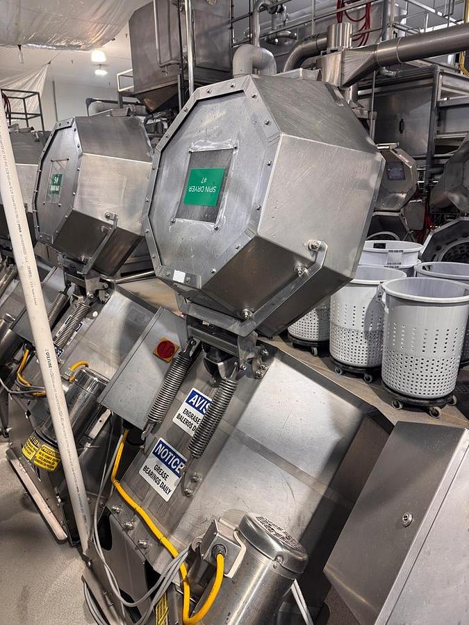 Used Centrifuge, Basket, Heinzen, Spin Dryer, Replacement Bins, (2) Available, #5991859