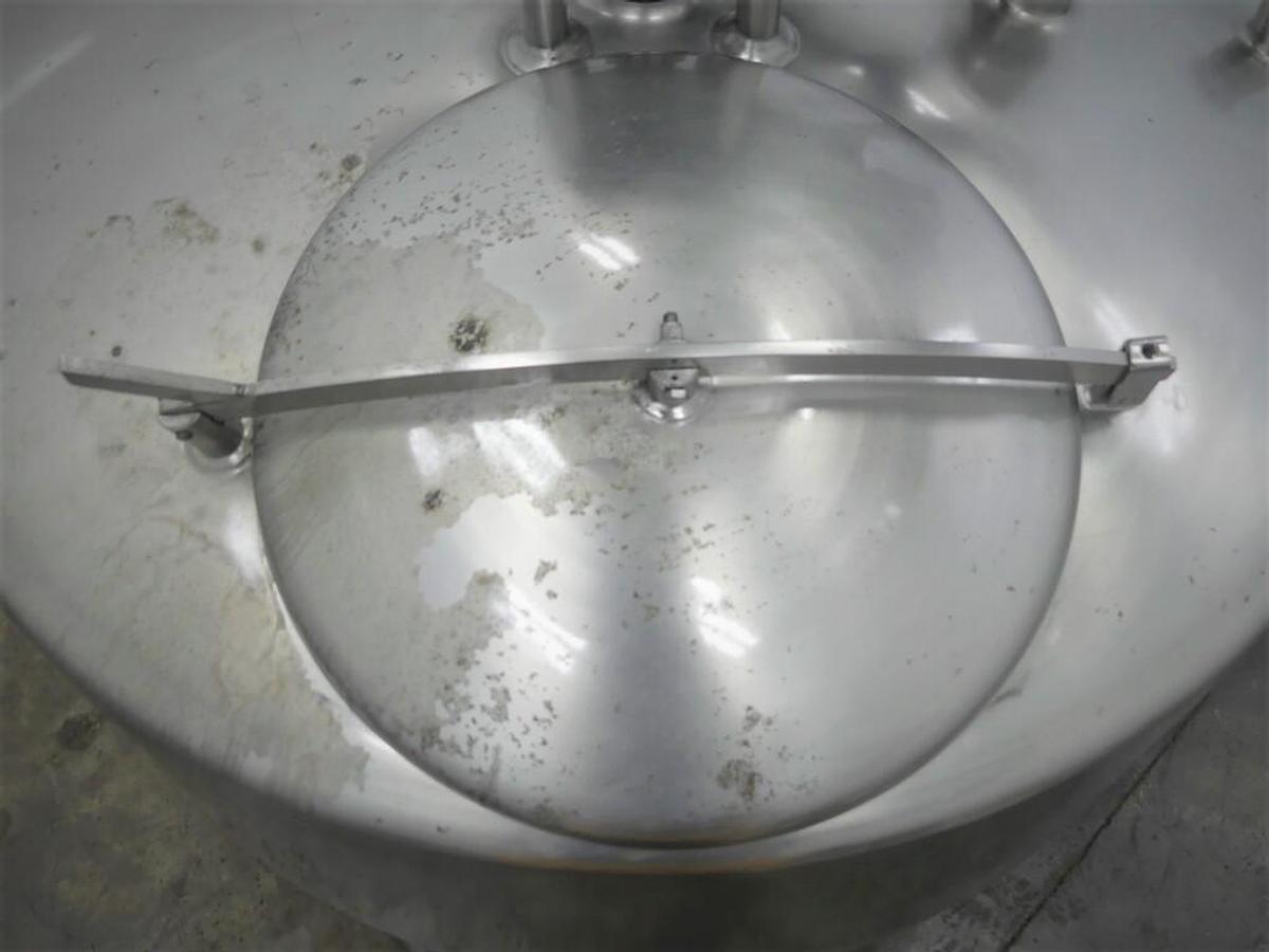 Used Tank, 200 Gallon, Stainless Steel, Agitated, Crepaco, Side & Bottom Sweep Agitation, #5991727