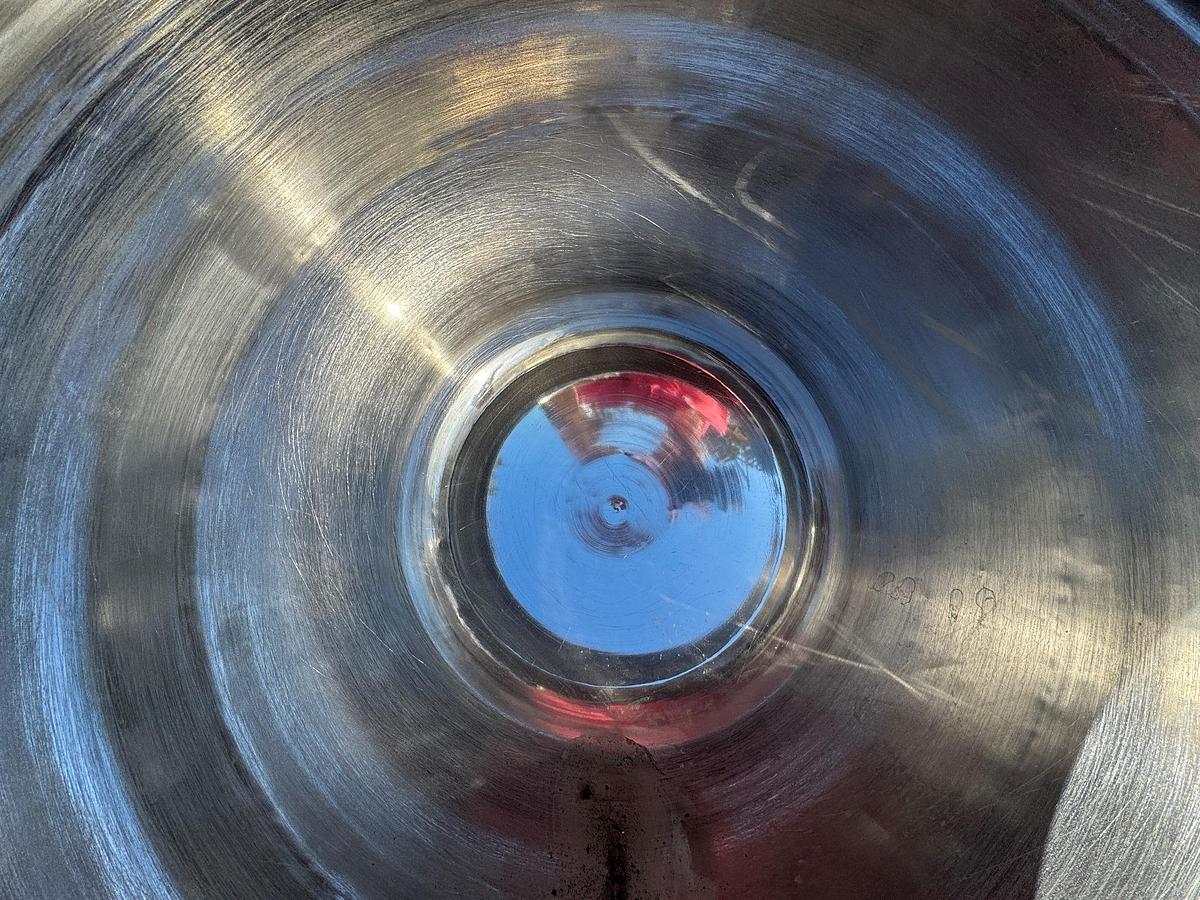 Used Coating Pan, 48" Diameter, Stainless Steel, Polished Interior, #5991575