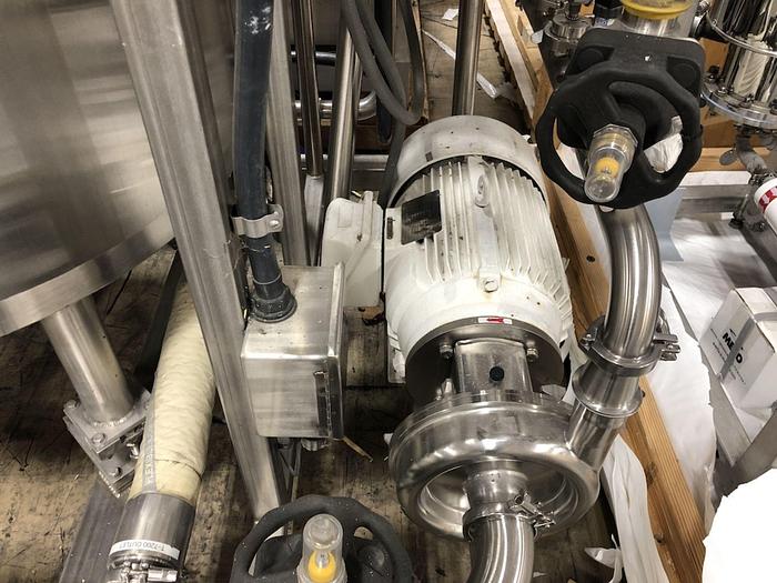 Used CIP Skid, 2-Tank, 230-Gallon, 316L Stainless Steel, A&B Process Systems - #4750220