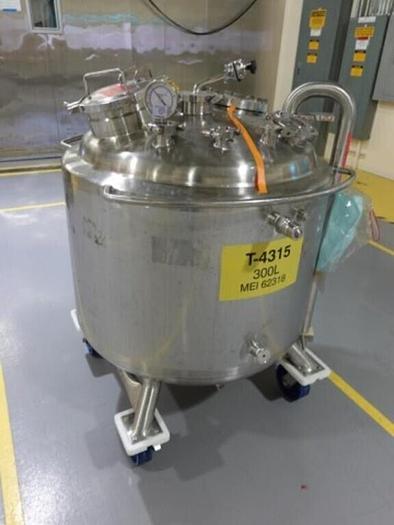 Used Reactor, 40 Gallon (150 Liters), 316L Stainless Steel, Jacketed, 45 PSI Internal #S745424