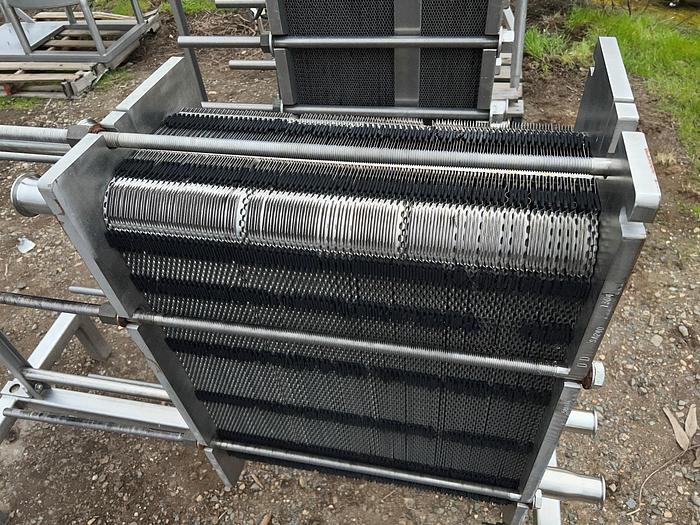 Used Alfa Laval Model M6-MFN Stainless Steel Plate Heat Exchanger #S744971