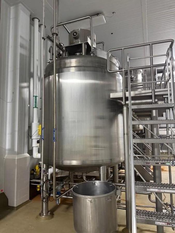 Used Kettle, 1,500 Gallon, Lee Industries, Model 1500 U9MS, Double Motion Scraper Agitated, #5991600