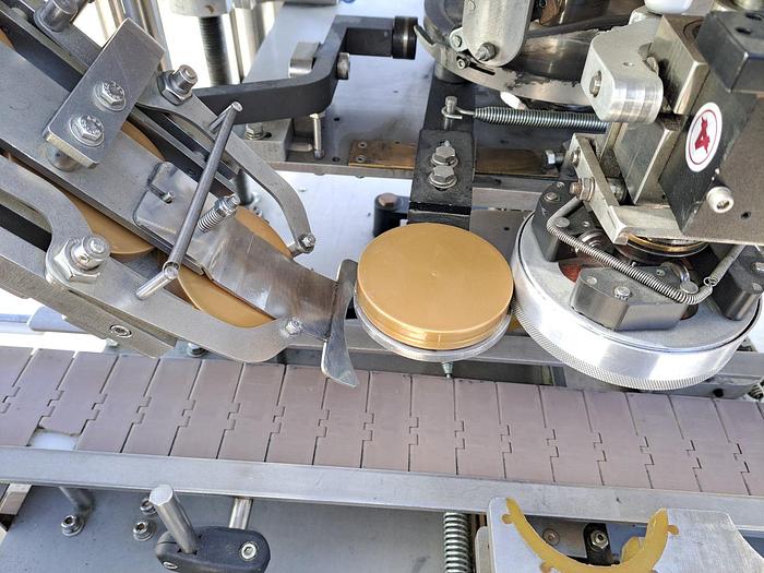 Used Capper, Resina, Model NRS-51, Single Chuck, Stainless Steel