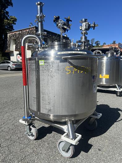 Used Reactor, 80 Gallon (300 Liters), 316L Stainless Steel, Jacketed, 45 PSI Internal #S745423