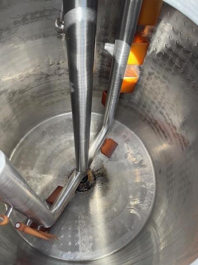 Used Tank, 300 Gallon, Stainless Steel, Melt Tank, Jacketed, Agitated, #5991451