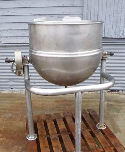 Used Kettle, 60 Gallon, S/st, Jkt, Groen, Mdl DY-60-SP, Tilt, #S744101