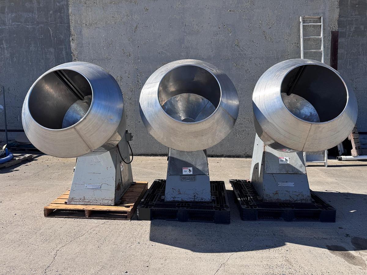 Used Coating Pan, 39" Diameter x 40" Deep, Colton, SSV, Stainless Steel, #5991879