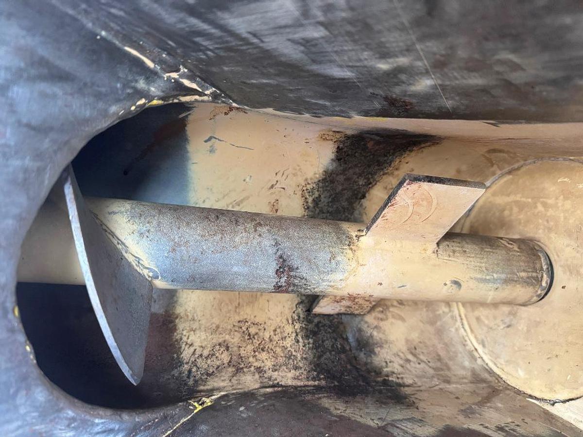 Used Conveyor, Screw, 7" Dia x 80" H, Vertical Auger Elevator, Jacketed, Bauermeister, #5991657