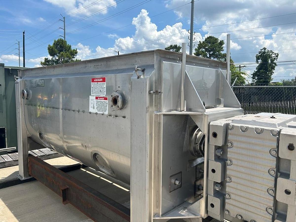 Used Mixer, Ribbon, 120 CF, Stainless Steel, Paddle/Ribbon, Jacketed, APS, #5991652