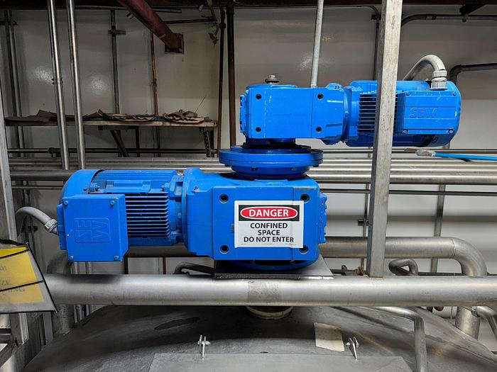 Used Tank, 2,750 Gallon, 316 Stainless Steel, Jacket, Agitated, #5991019