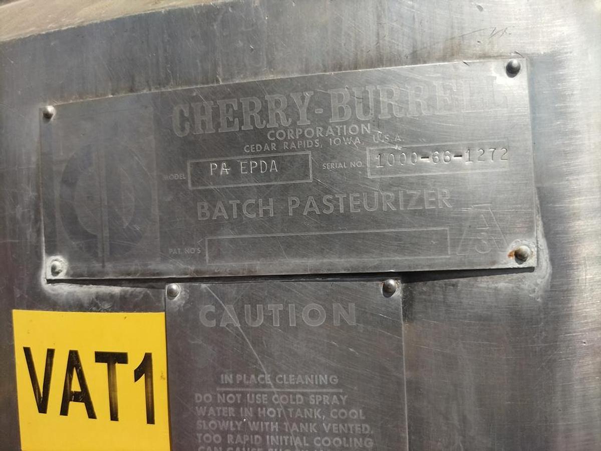 Used Tank, 1,000 Gallon, Jacketed, Stainless Steel, #5991894