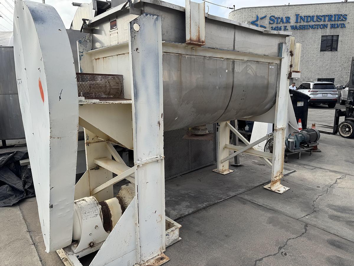 Used Mixer, Paddle, 65 CF, Stainless Steel, Aaron, Single Shaft, #5991513