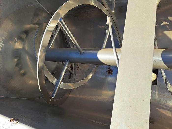 Used Mixer, Ribbon, 100 CF, Stainless Steel, Gearhead Drive #S745338