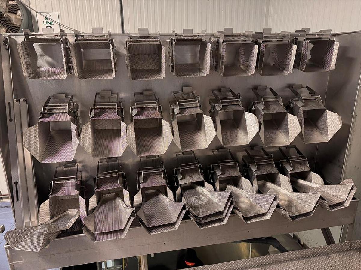 Used Filling Line, Bag, Ishida CW-RV-214W, Scale, Bosch SV 3800 AB Bagger, Elevator, #5991866