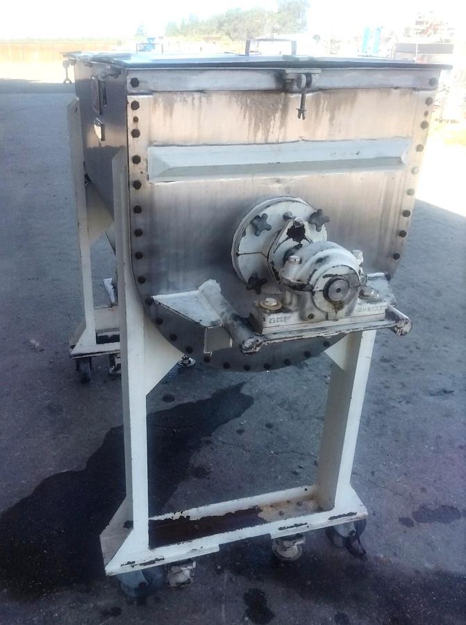 Used Mixer, Ribbon, 15 CF, Stainless Steel, J.H. Day, 5 HP, #5991960