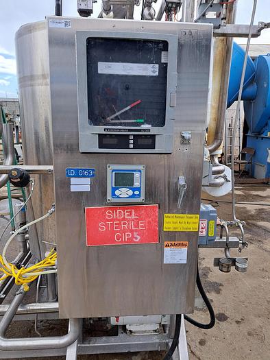Used CIP, 3-Tank CIP Skid, 370 Gallon, 304 S/st, PIA, Heat Exchanger #S745252