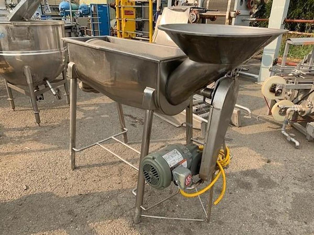 Used Separator, Fine Saver,  Stainless Steel, Rotary Drum Separator, 1/3 HP Drive, #5991937