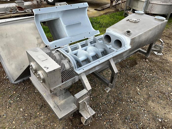 Used Feeder, Screw, 7" X 32", Dual Screw, Model 700, #S744984