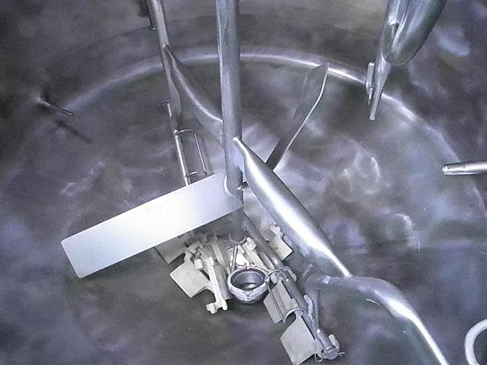 Used Tank, 235 Gallon, Stainless Steel, Jacketed, Agitation, Mueller #S745432