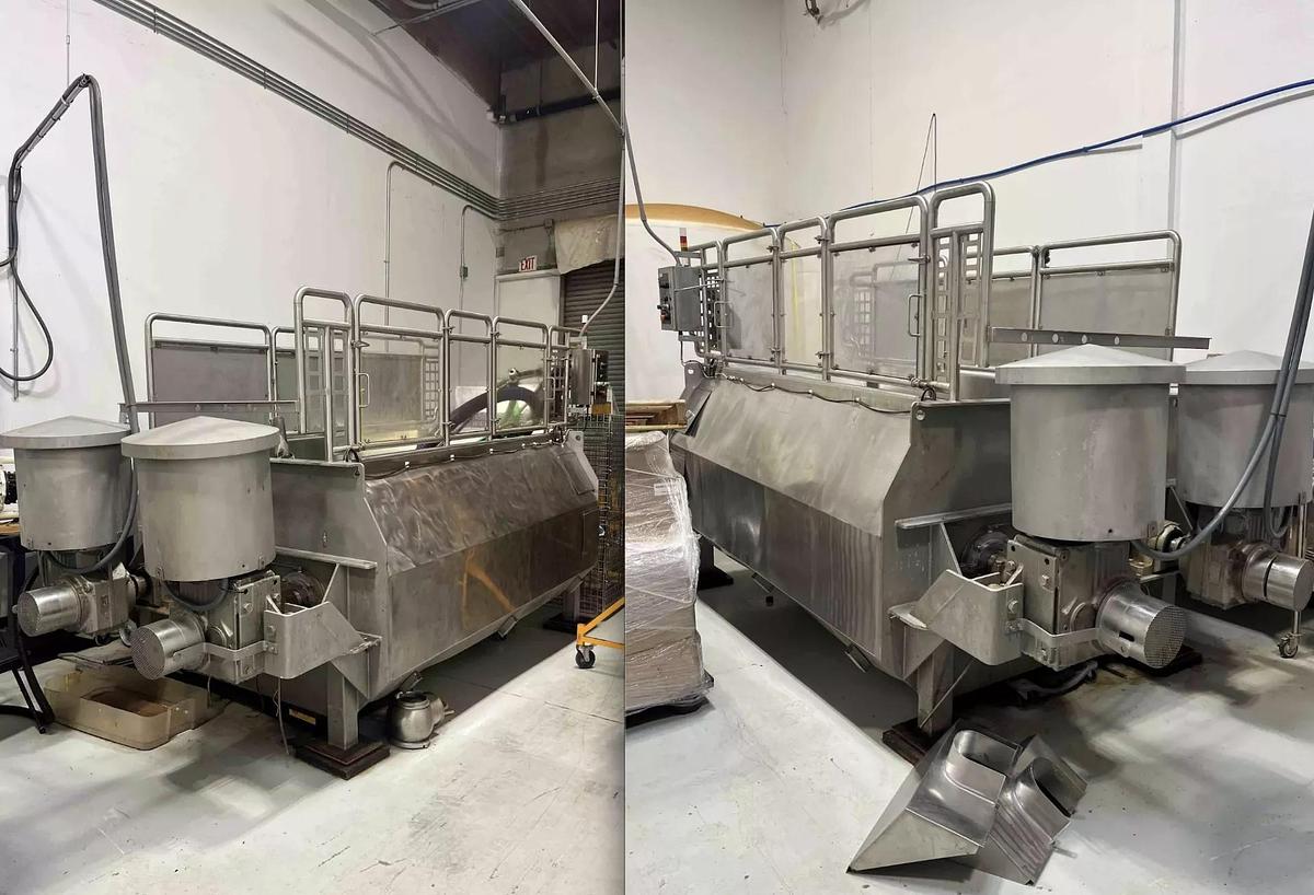 Used Mixer, Ribbon, 1100 Gallon, Dual Shaft, Stainless Steel, Jacketed, Food Mixer, 15 HP, 7500 lb, K6378, #5991750