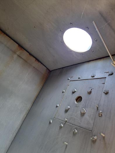 Used Hopper, Dump, 200 CF, 304 Stainless Steel, Auger Discharge #5674437