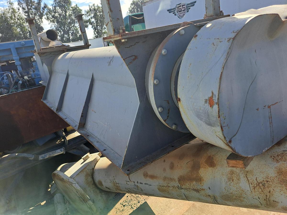 Used Conveyor, Screw, 18" Dia x 16' L, Stainless Steel, 5 HP Drive, #5991641