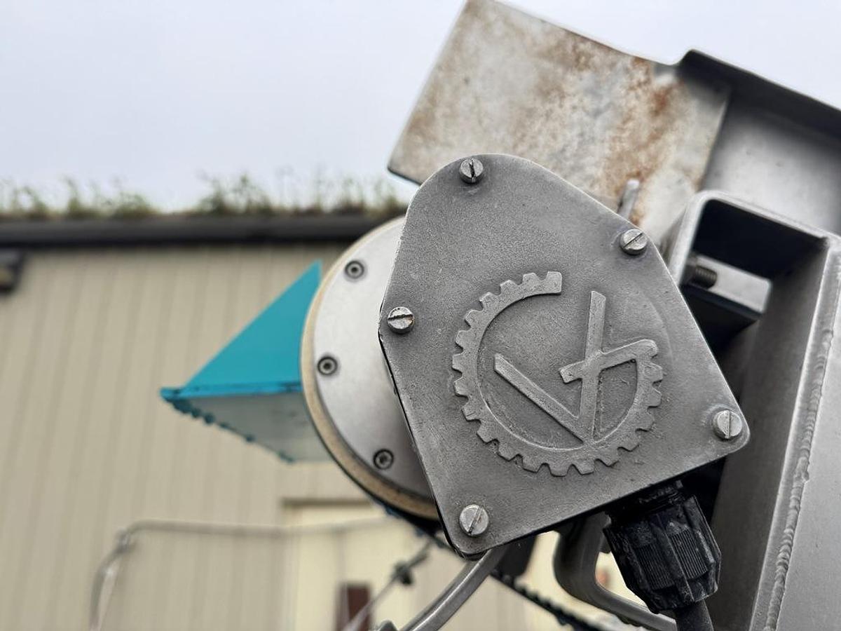 Used Conveyor, Belt, Incline, 24” W x 13’ L, Stainless Steel, Cleated, 2 HP, #5991605