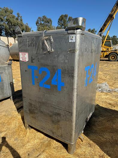 Used Tank, 550 Gallon, 316 Stainless Steel, LiquiTote, #5991121