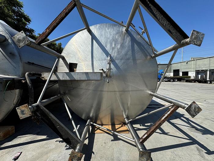 Used Tank, 6,000 Gallon, 316 Stainless, Jacket, Dbl Agitation, #5991013