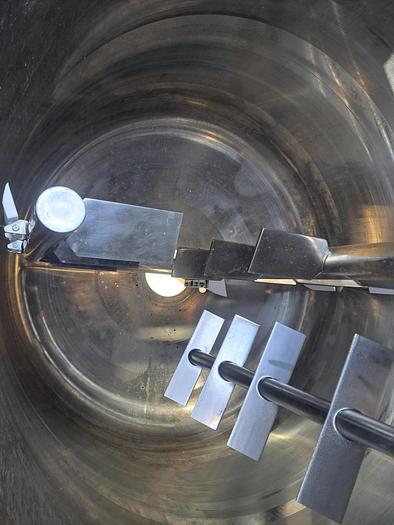 Used Tank, 575 Gallon, Mixing, Stainless Steel, Jacketed, Bolted Homogenizer #5991161