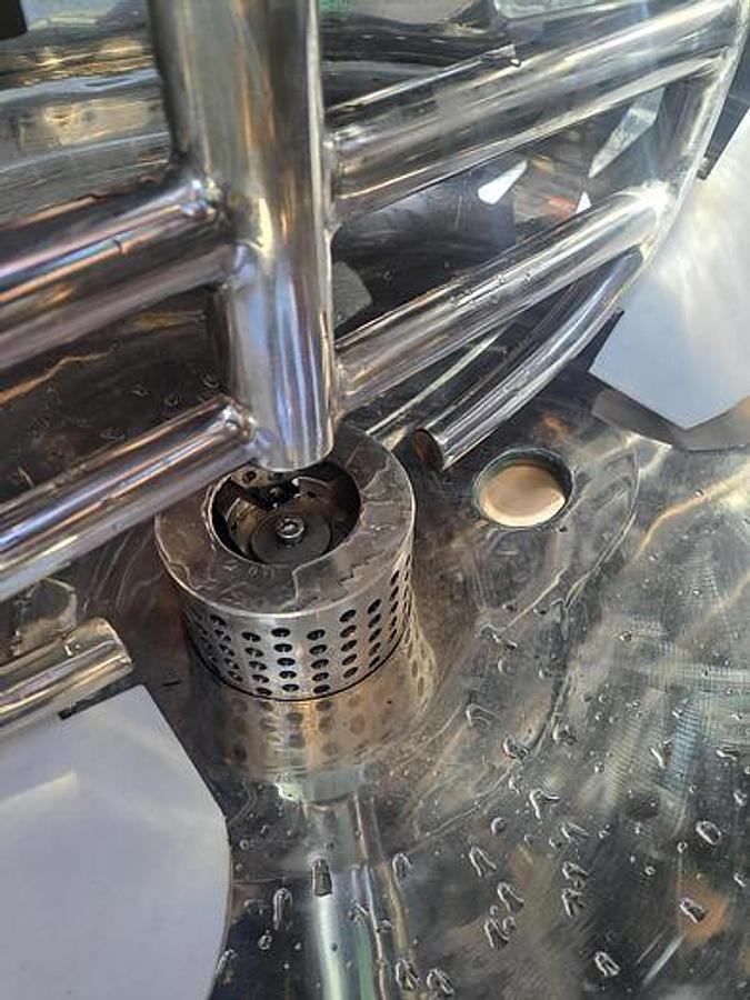 Used Tank, 65 Gallon, Mixing, Stainless Steel, Bolted Homogenizer #5991155