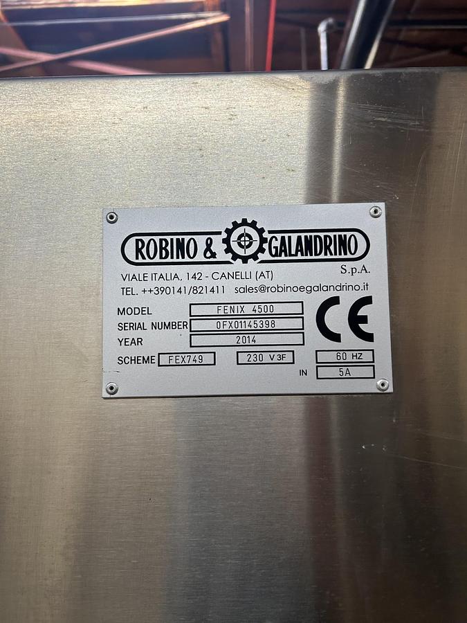 Used Capper, Automatic Bottle Capsuling Machine, Robino & Galandrino Fenix 4500, #