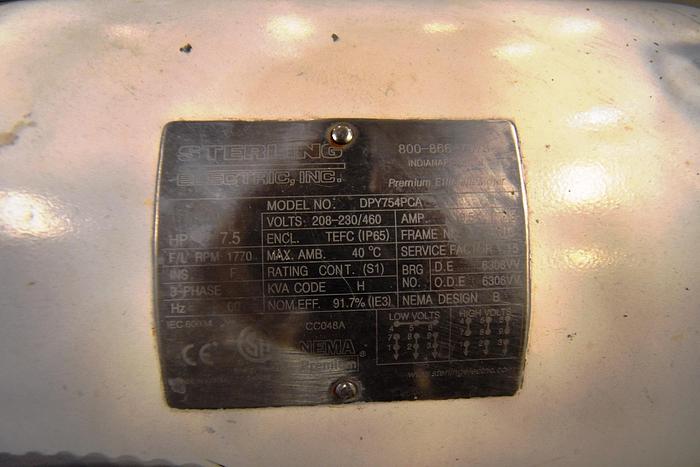 Used Pump, Positive, Waukesha, Model 130, 7.5 HP, 3” In/Out, #5991152