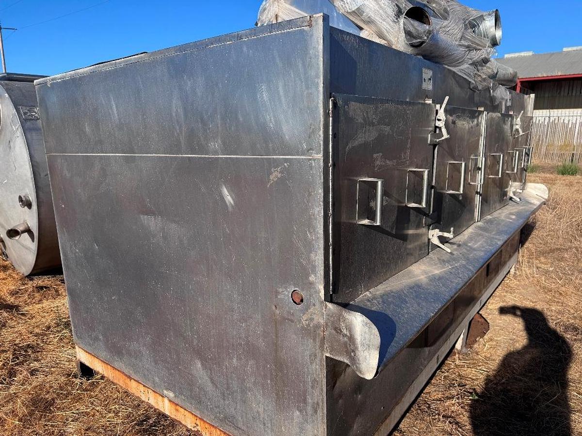 Used Roaster System, Dual Bed, (2) 12' L x 6' W Beds, Gas Fired, Stainless Steel, #5991873