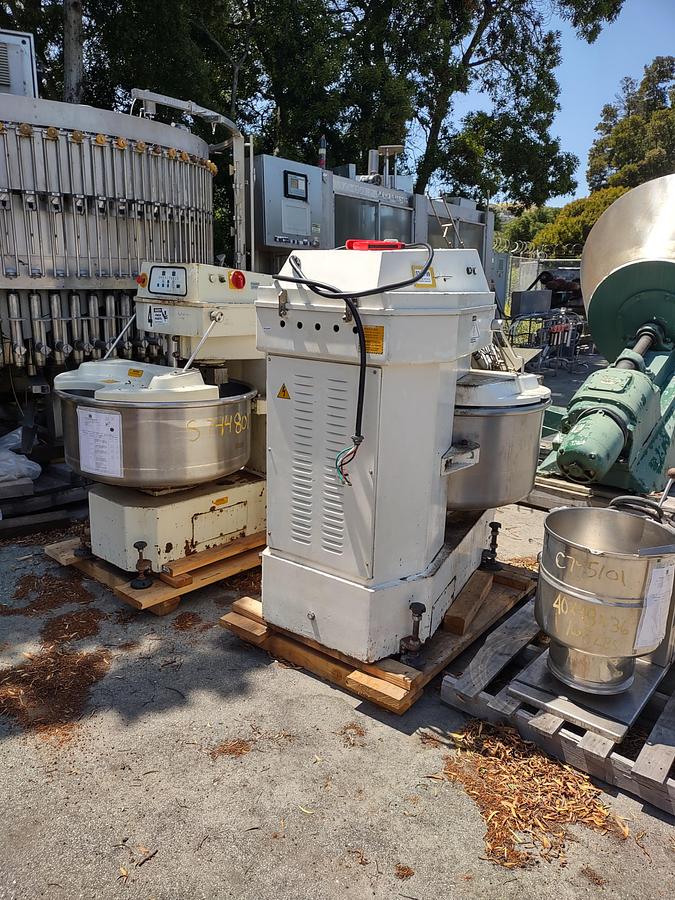Used Mixer, Dough, Spiral, Bakery Equipment Service, Model BES-160-DB #S744801