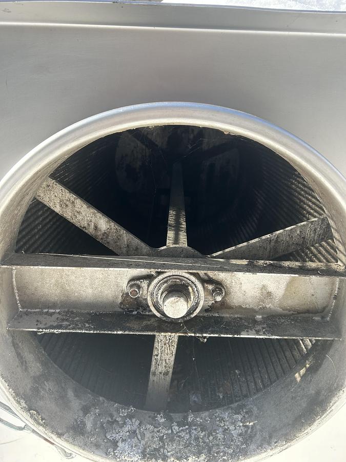 Used Rotary Screen, Stainless Steel, 24” Diameter x 48” Screen, Tank 48” x 48” x 96”, #5991576