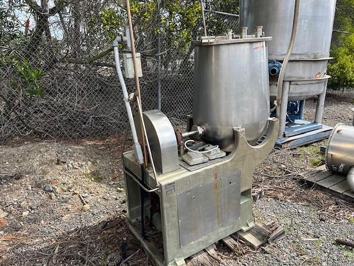 Used Mixer, Cheese, 5 CF, 316 Stainless Steel, Kraft, Pear Shaped, Agitated #S527450