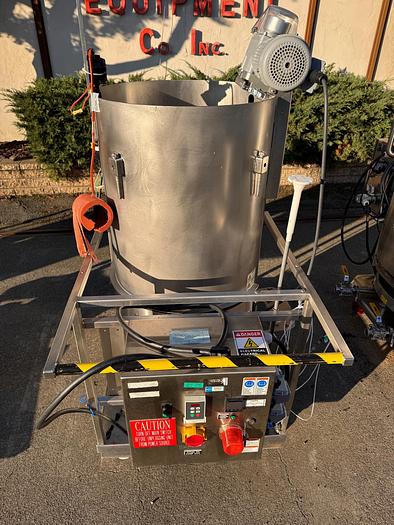 Used Reactor, 66 Gallon (250 Liter), Single Use, Stainless Steel, HyClone, 24" x 42" #5991246