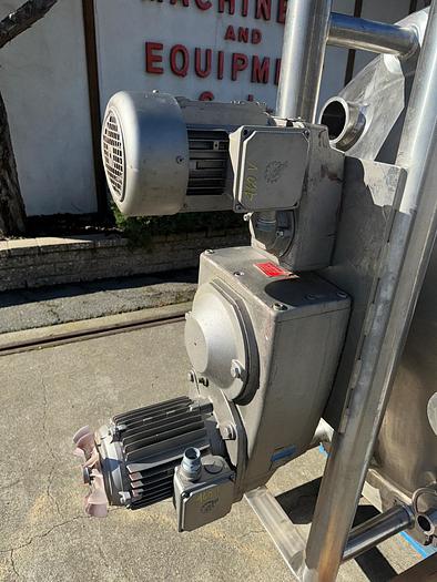 Used Tank, 300 Gallon, 316L Stainless Steel, Jacketed, Scrape Agitated, Feldmeier #S745371