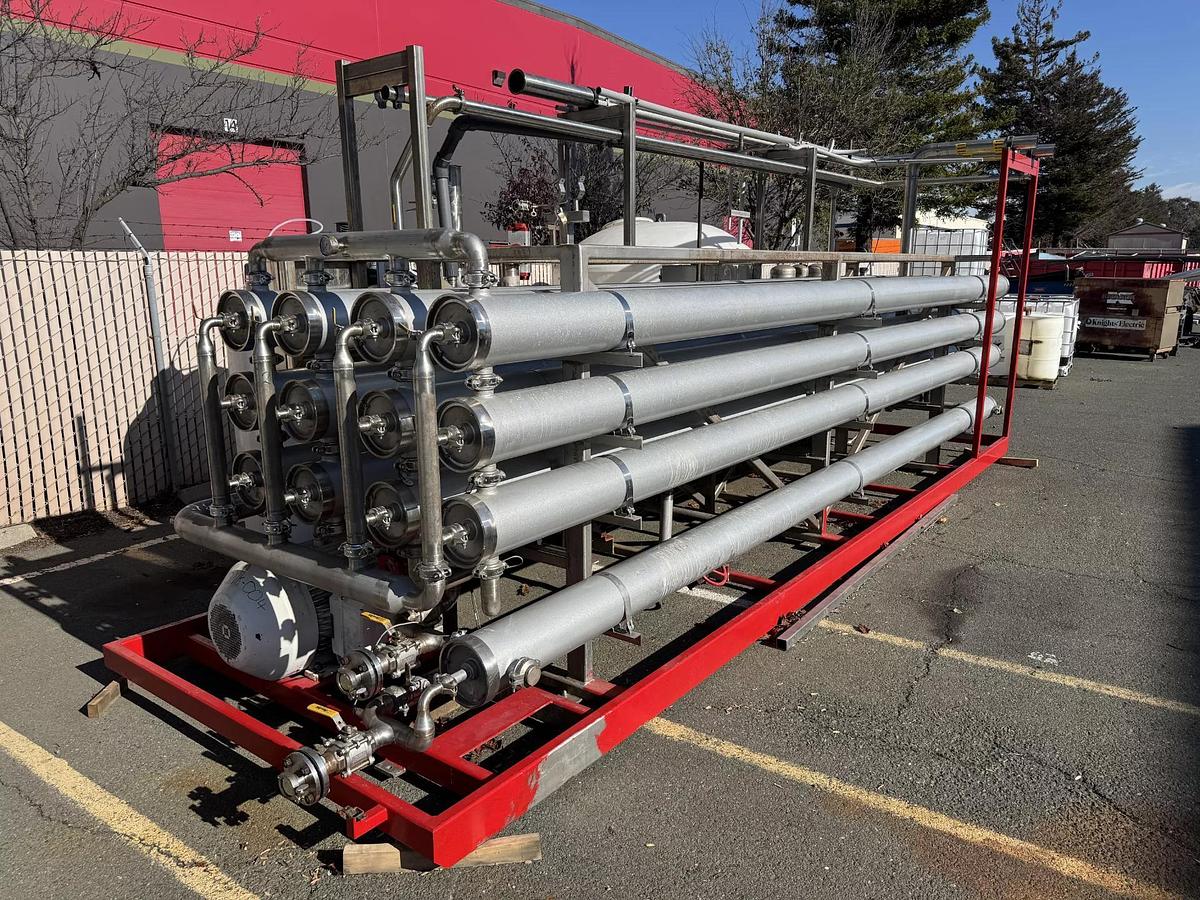 Used Filter, Nano Filtration, Osmonics, BEV Series, Stainless Steel, 300 GPM Permeate, #5991746